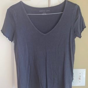 American Eagle Dark Grey Short Sleeve